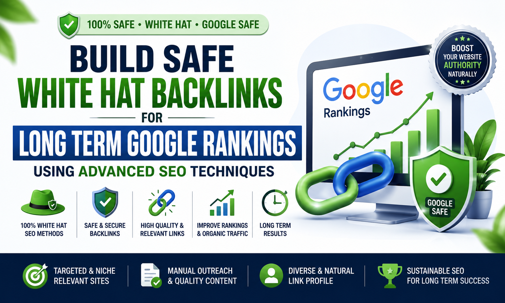 Build Safe White Hat Backlinks for Long Term Google Rankings Using Advanced SEO Techniques