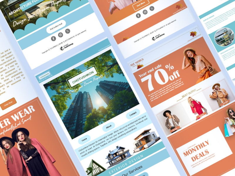 I will Design Custom Professional E-mail Template for your Brand with a nice Banner