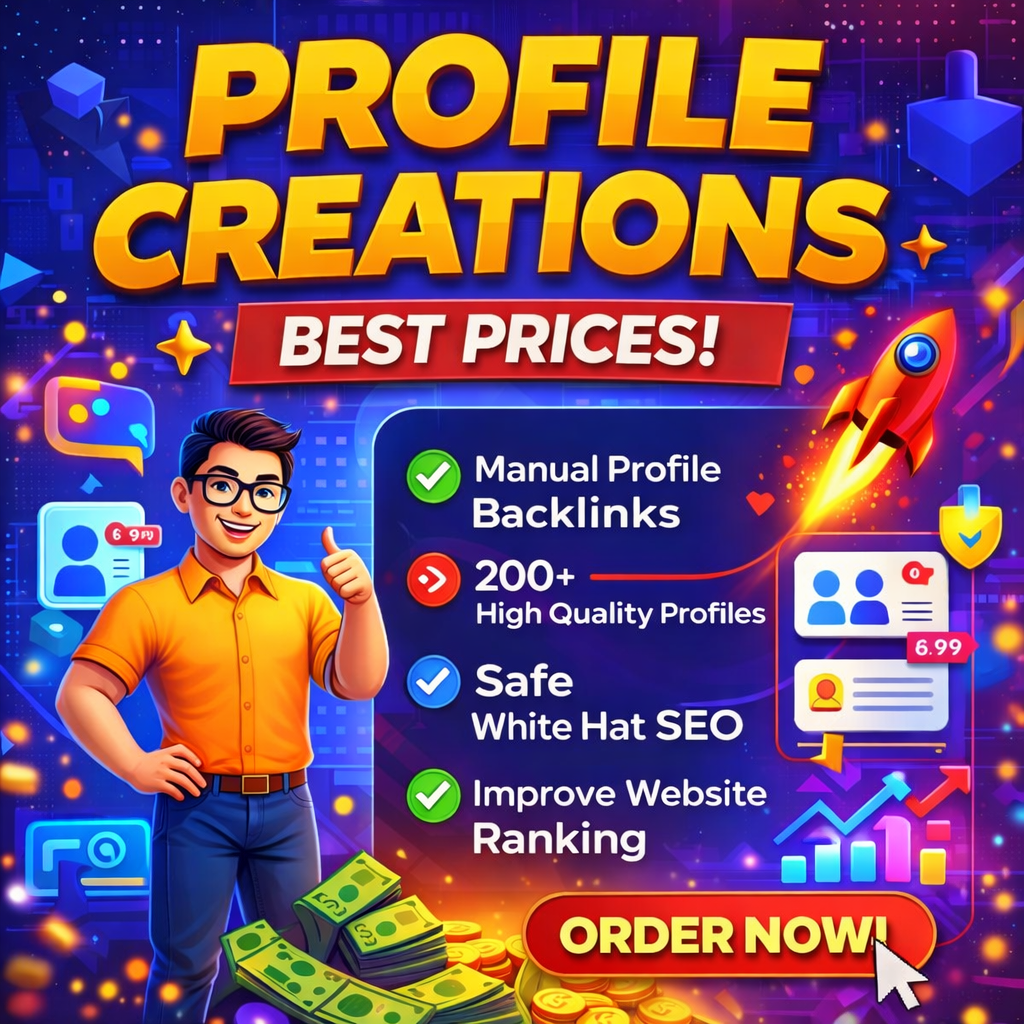 I Will Create 50 Premium Profile Backlinks on High DA Sites for Top Rankings