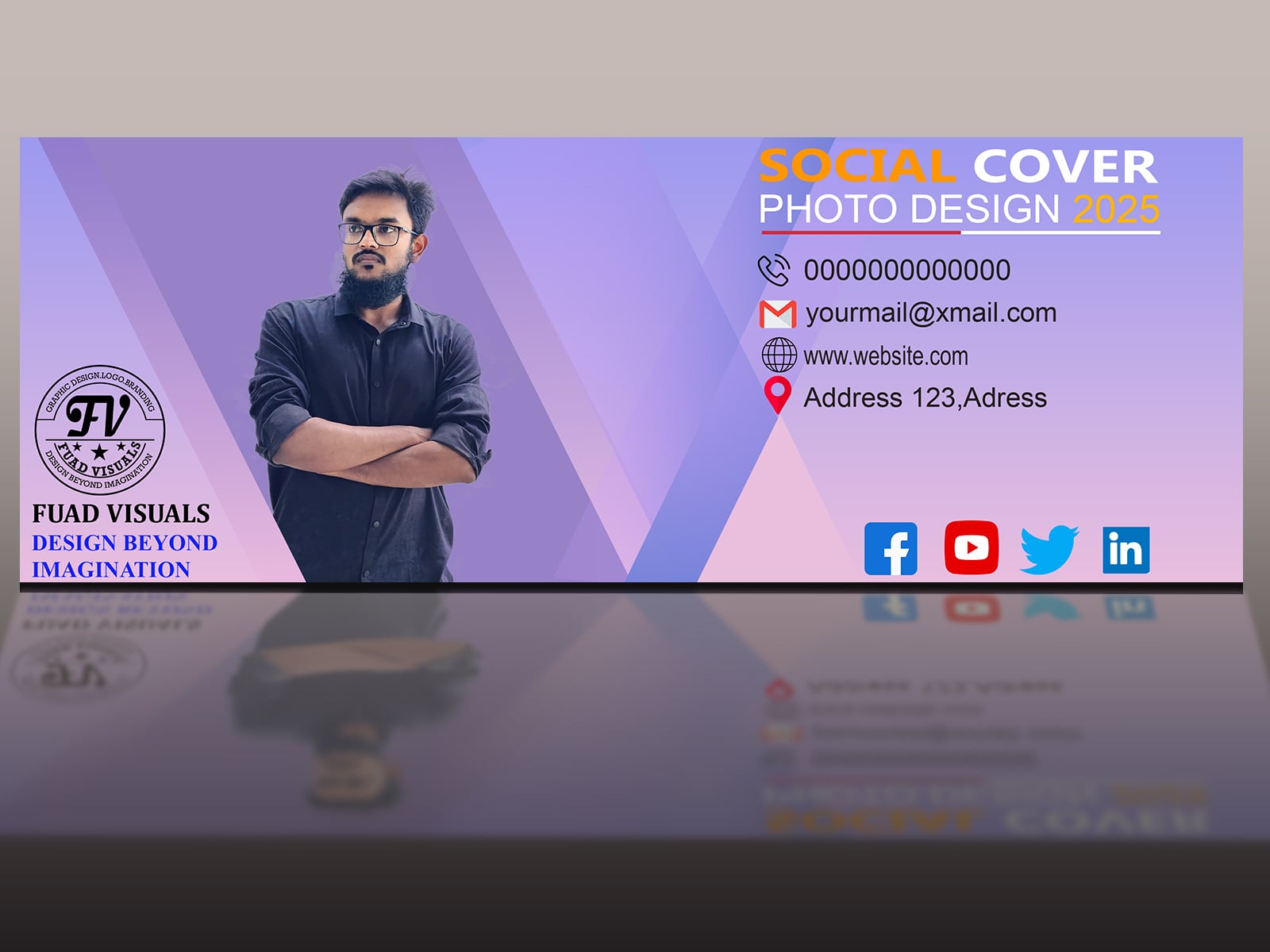 Professional Social Media & Business Cover Design (Facebook, YouTube, LinkedIn, More