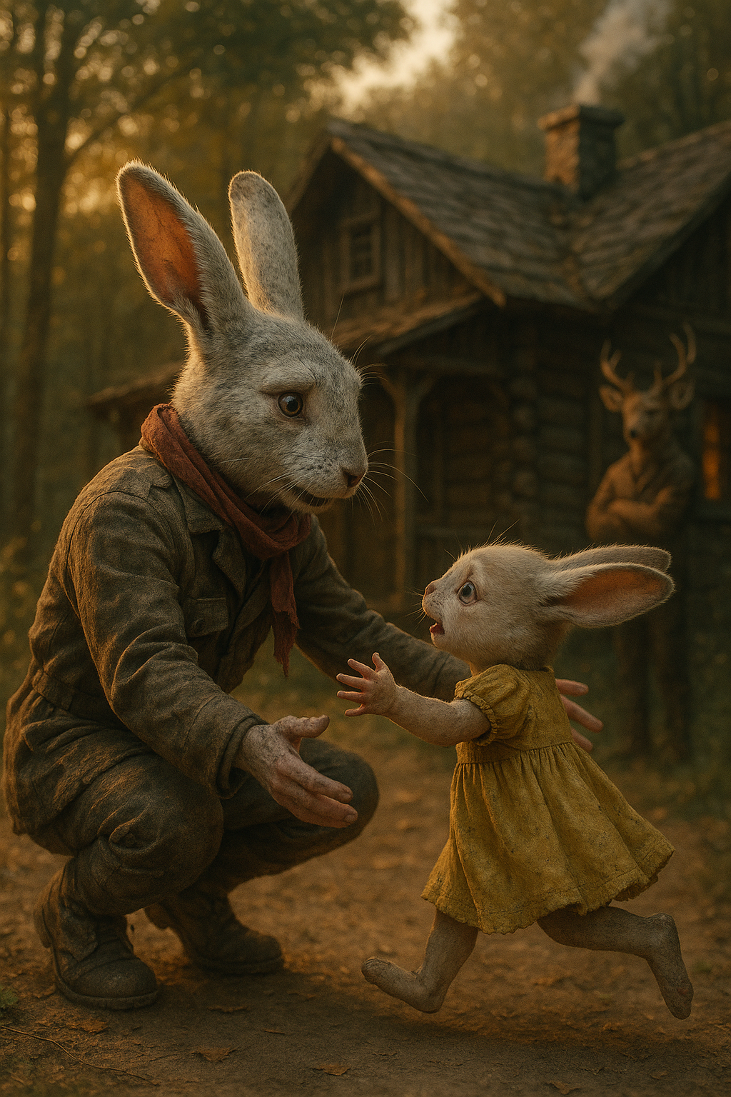 Ultra-Realistic Animal Character Scene Generation &ndash; Emotional, Cinematic AI Artwork