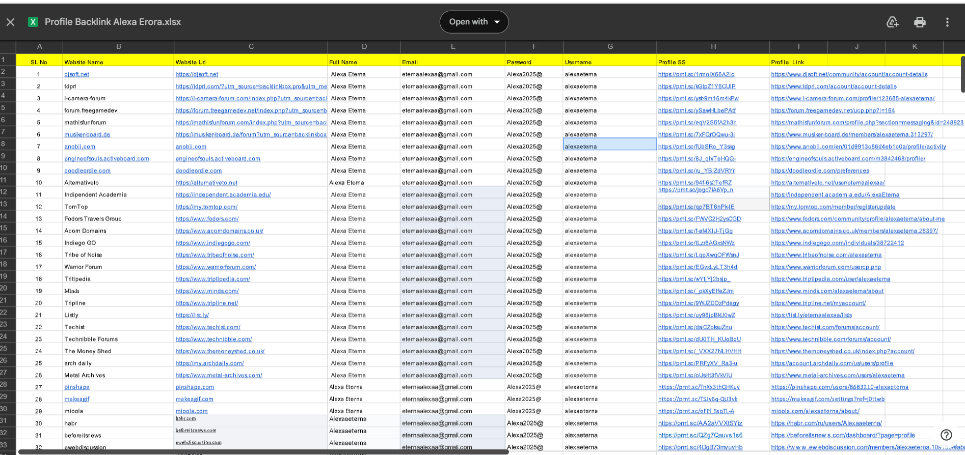 High Quality indexable profile backline service for your website ranking.