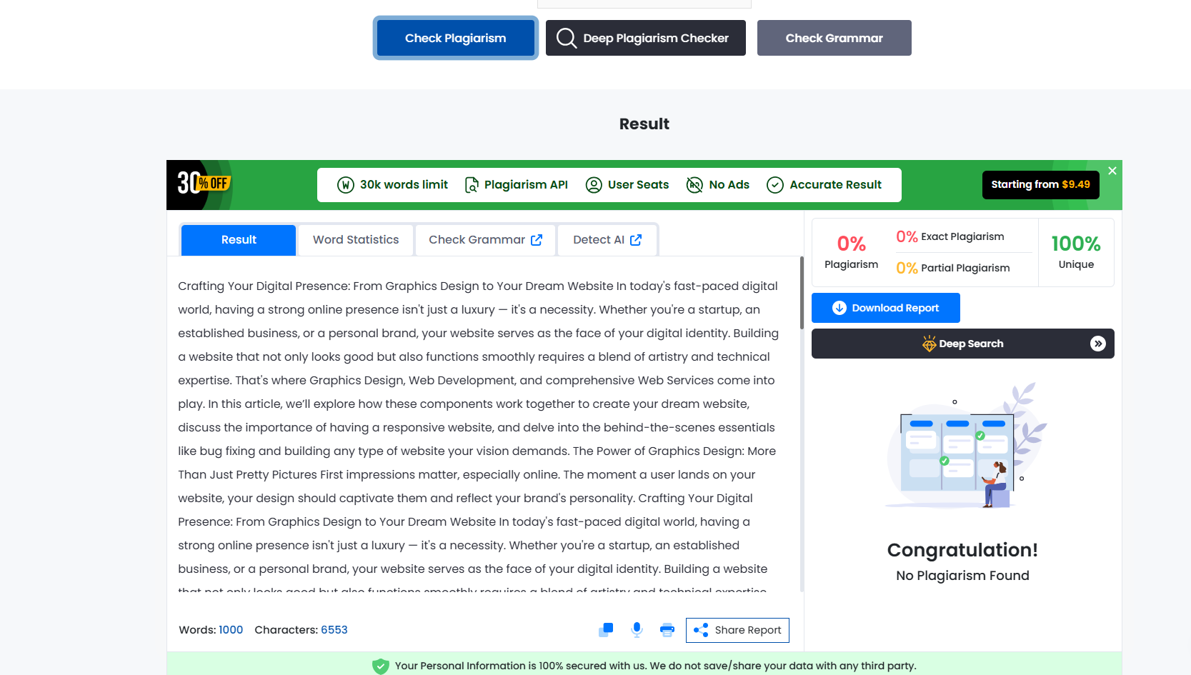 I will provide authentic and plagiarism free content and blog writer at your service.