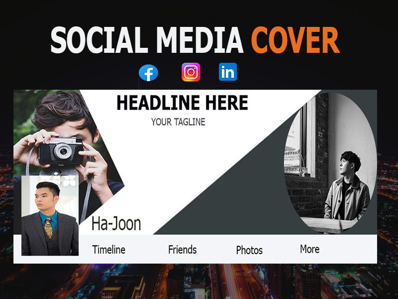 I will design facebook cover, youtube banner,linkedin and all social media banner