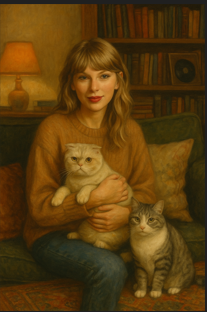 Custom Portrait of You and Your Pet &ndash; Unique Background & Outfit Design