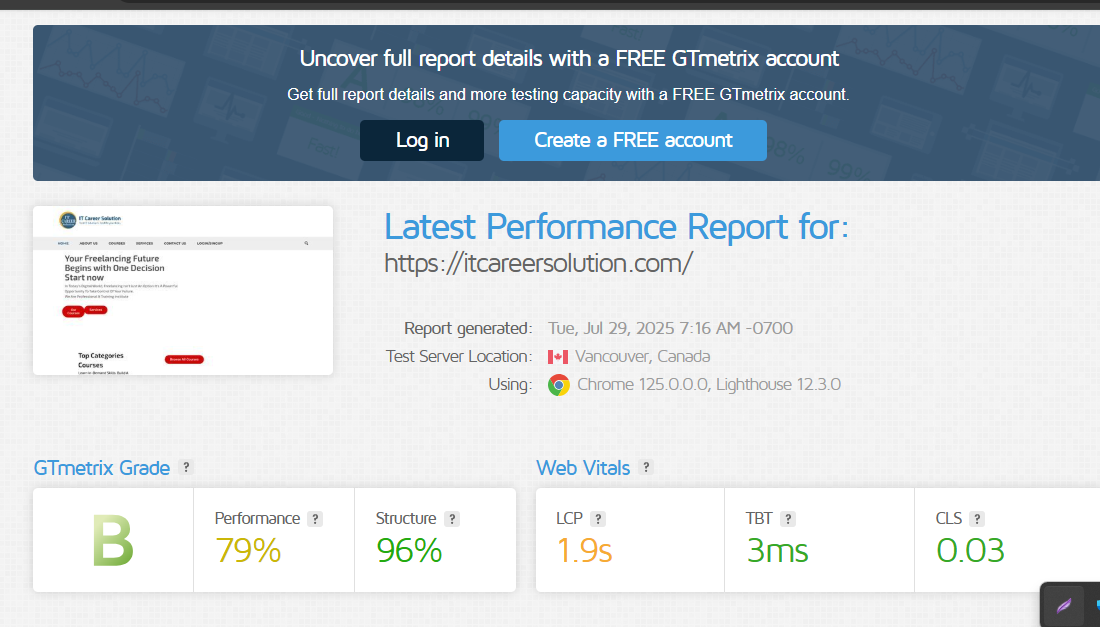 I will boost WordPress speed and Google PageSpeed Insights score 90+