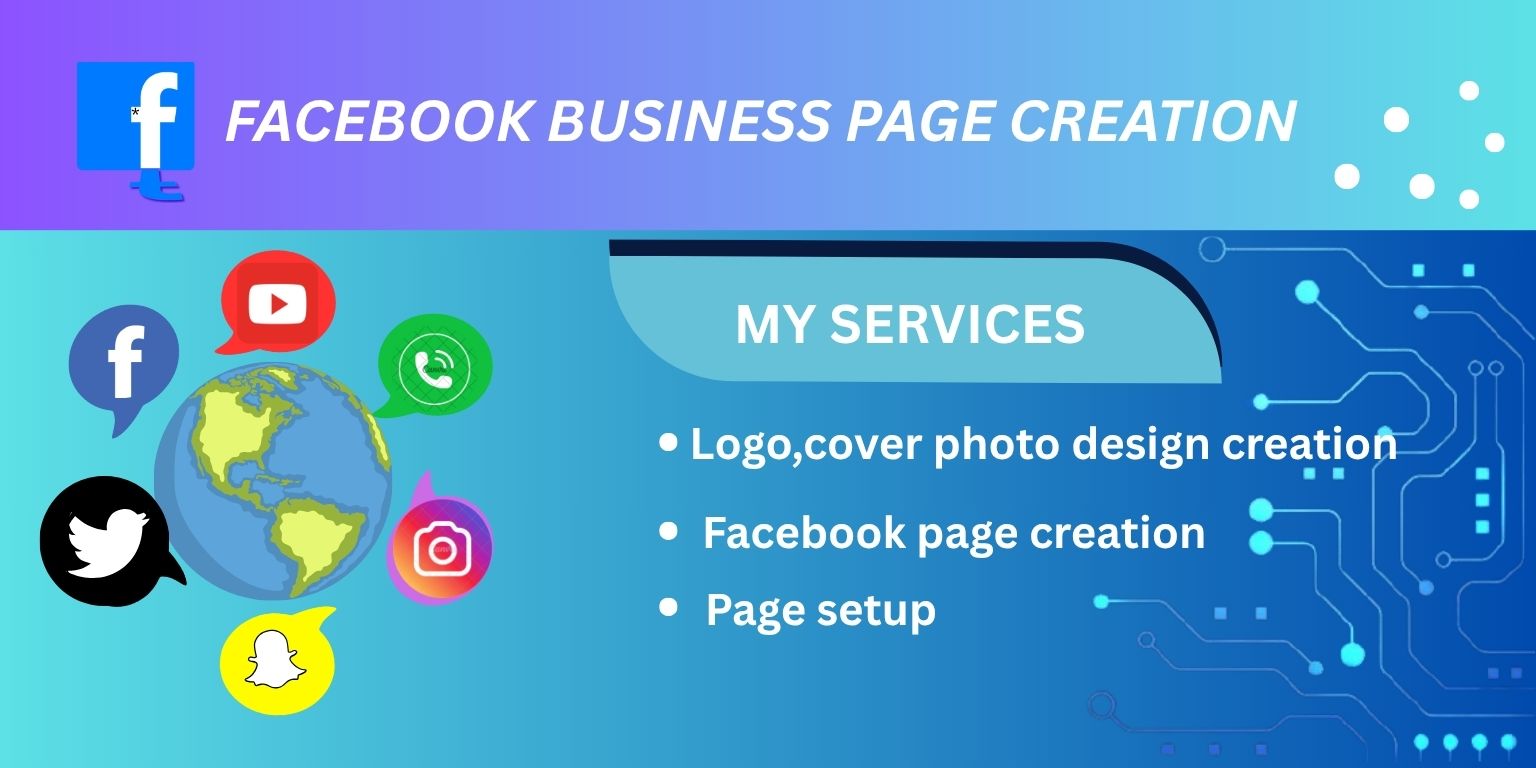 I will design your logo, cover and create a complete meta business page