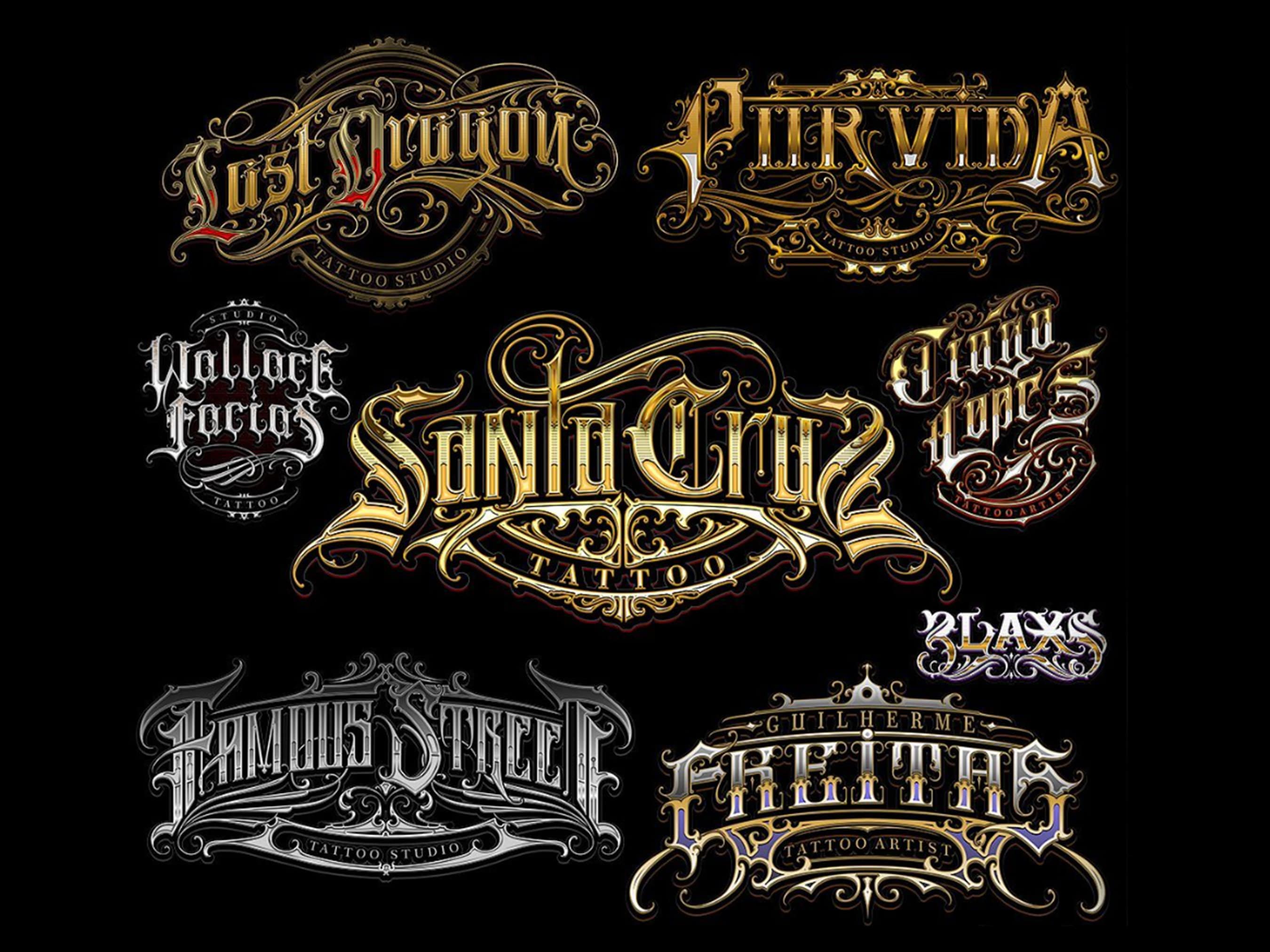 Custom Blackletter Gothic Logo Design | Tattoo, Streetwear, Brand Style