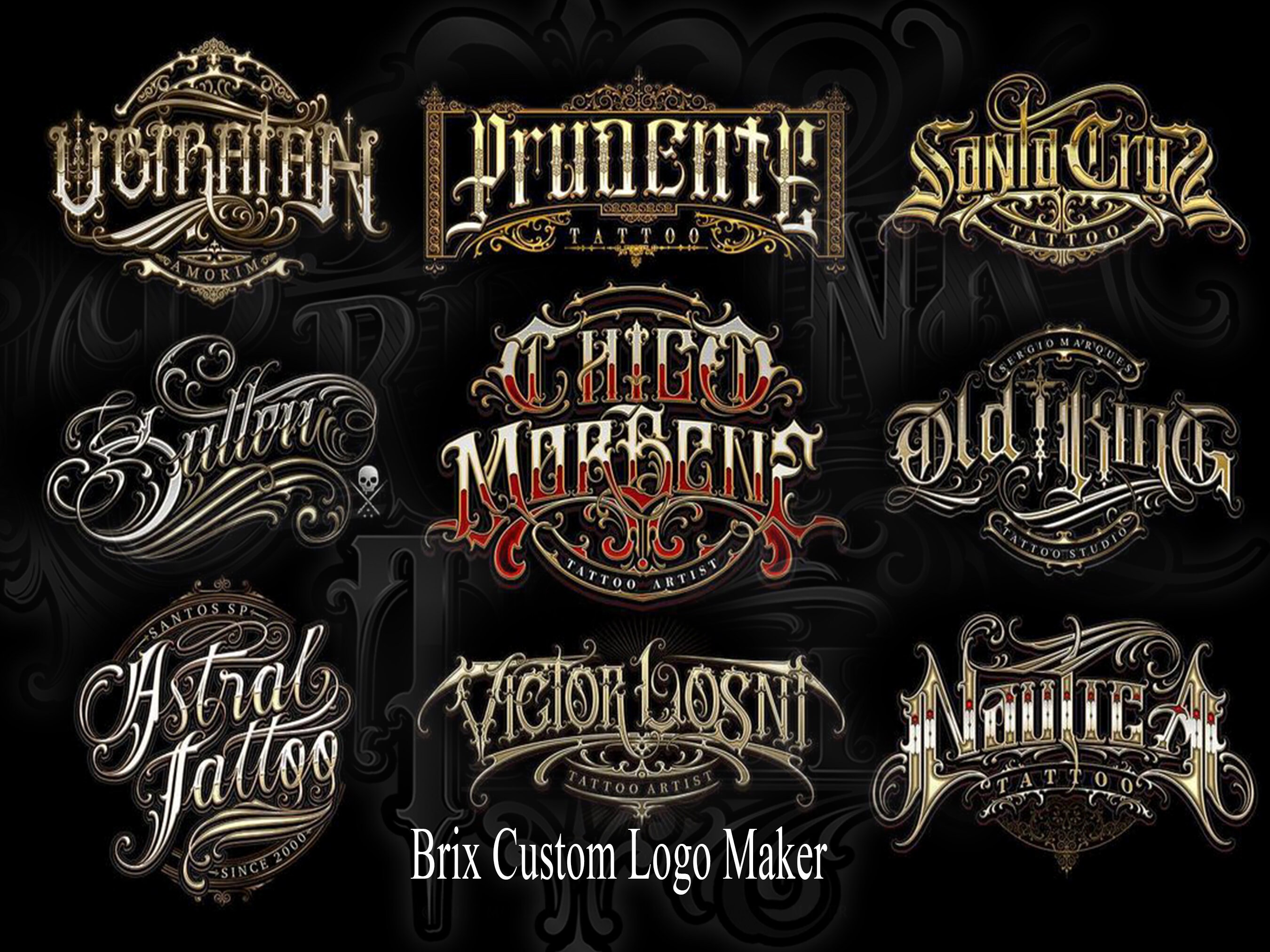 Custom Blackletter Gothic Logo Design | Tattoo, Streetwear, Brand Style