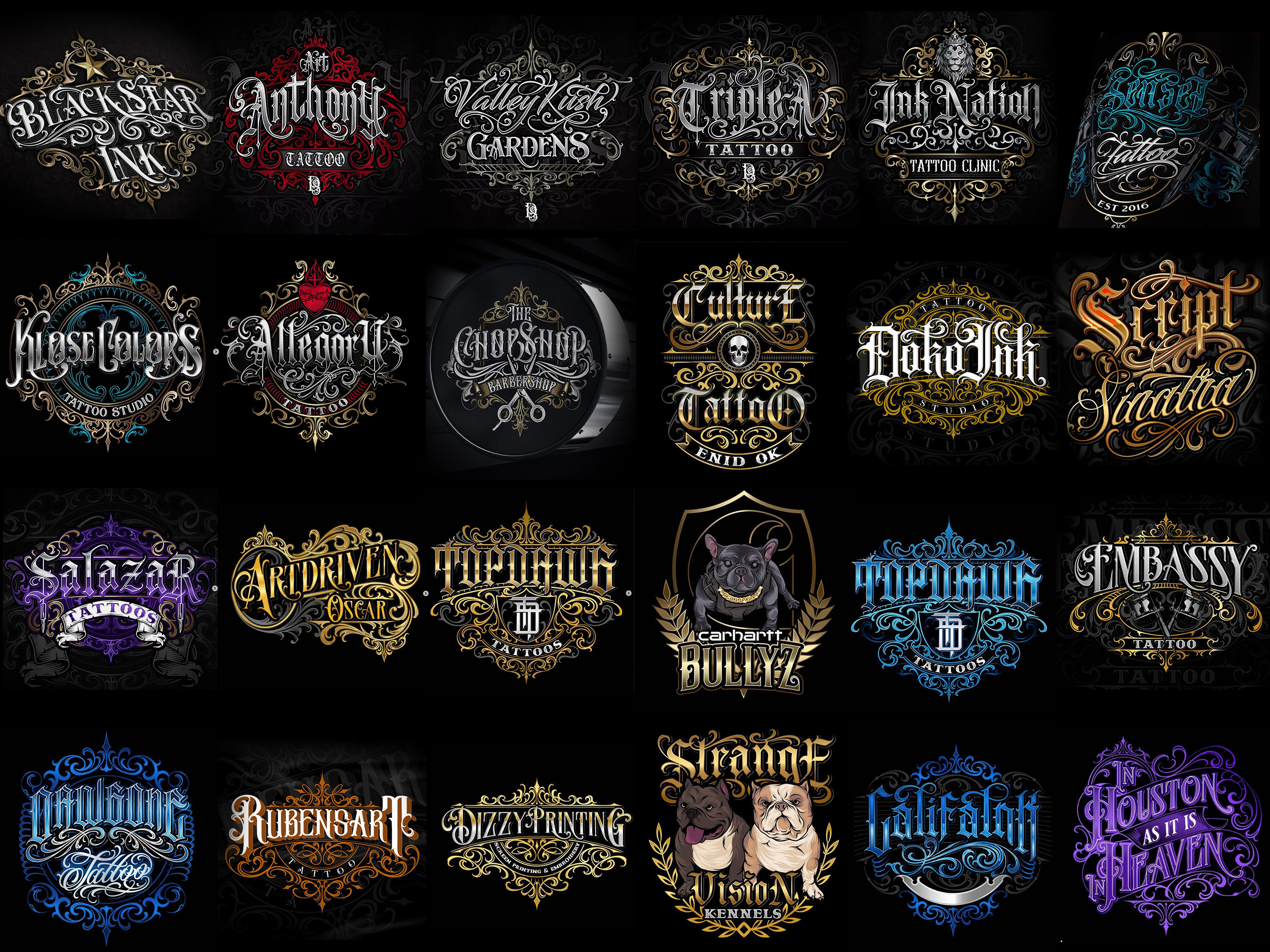 Custom Blackletter Gothic Logo Design | Tattoo, Streetwear, Brand Style