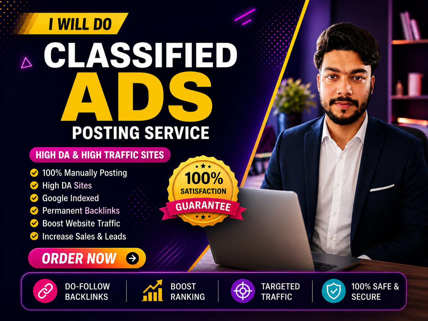 Get 70 Classified Ads Posting Service to Increase Vis...