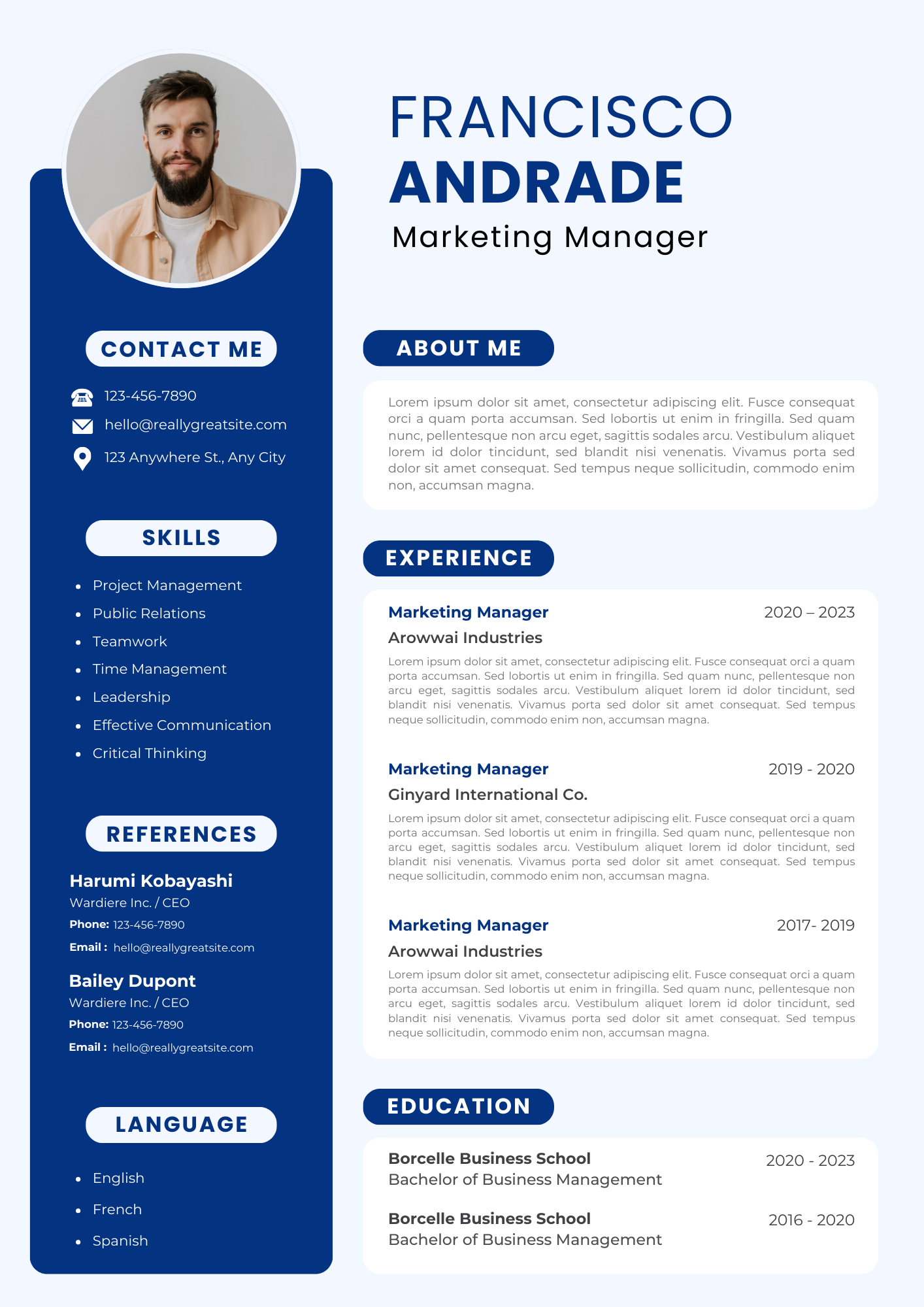I will make this simple CV/Resume in 24 hours