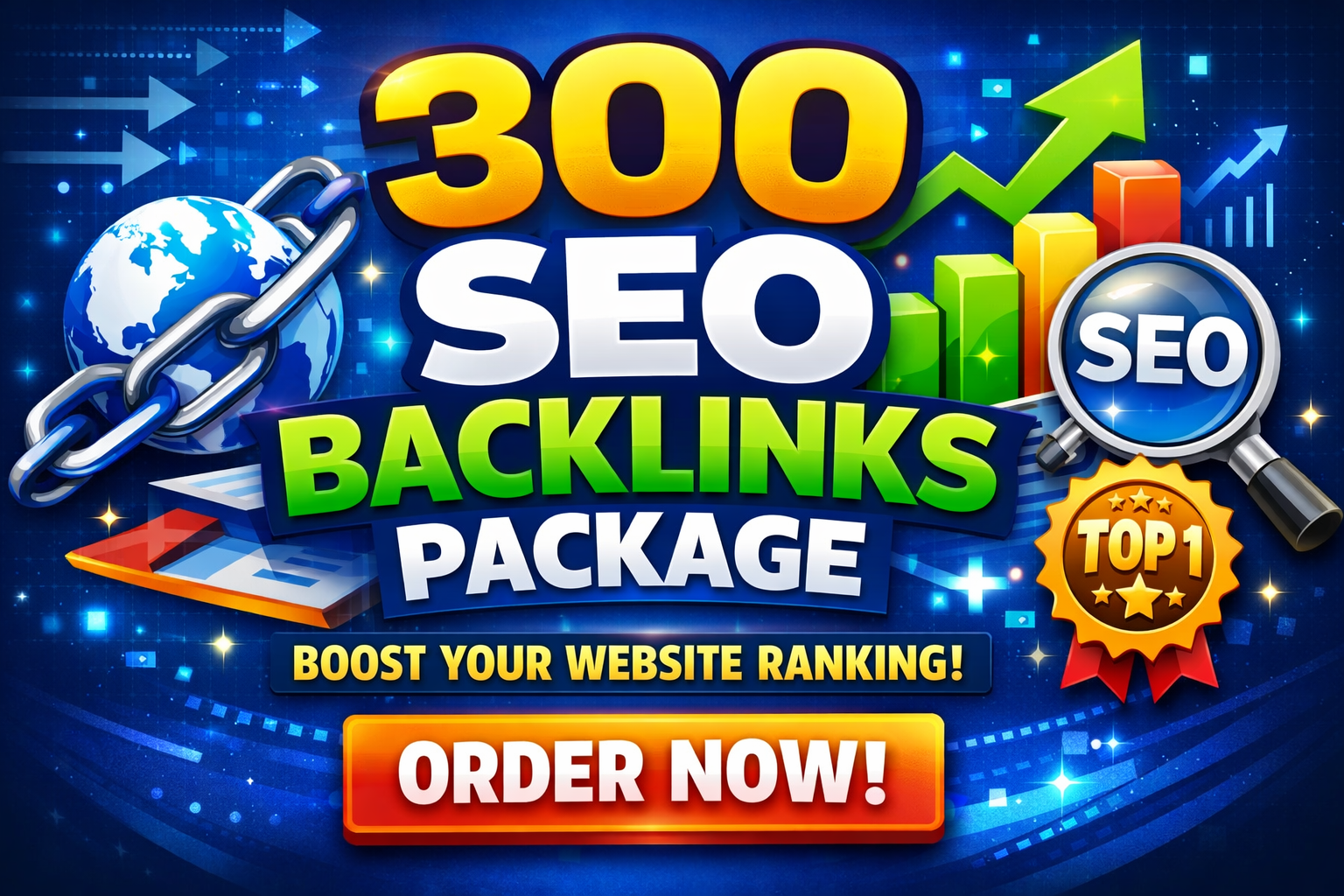 I will create 300 SEO backlinks package to boost your...