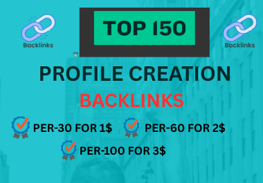 Fast ranking profile creation backlinks for your sites