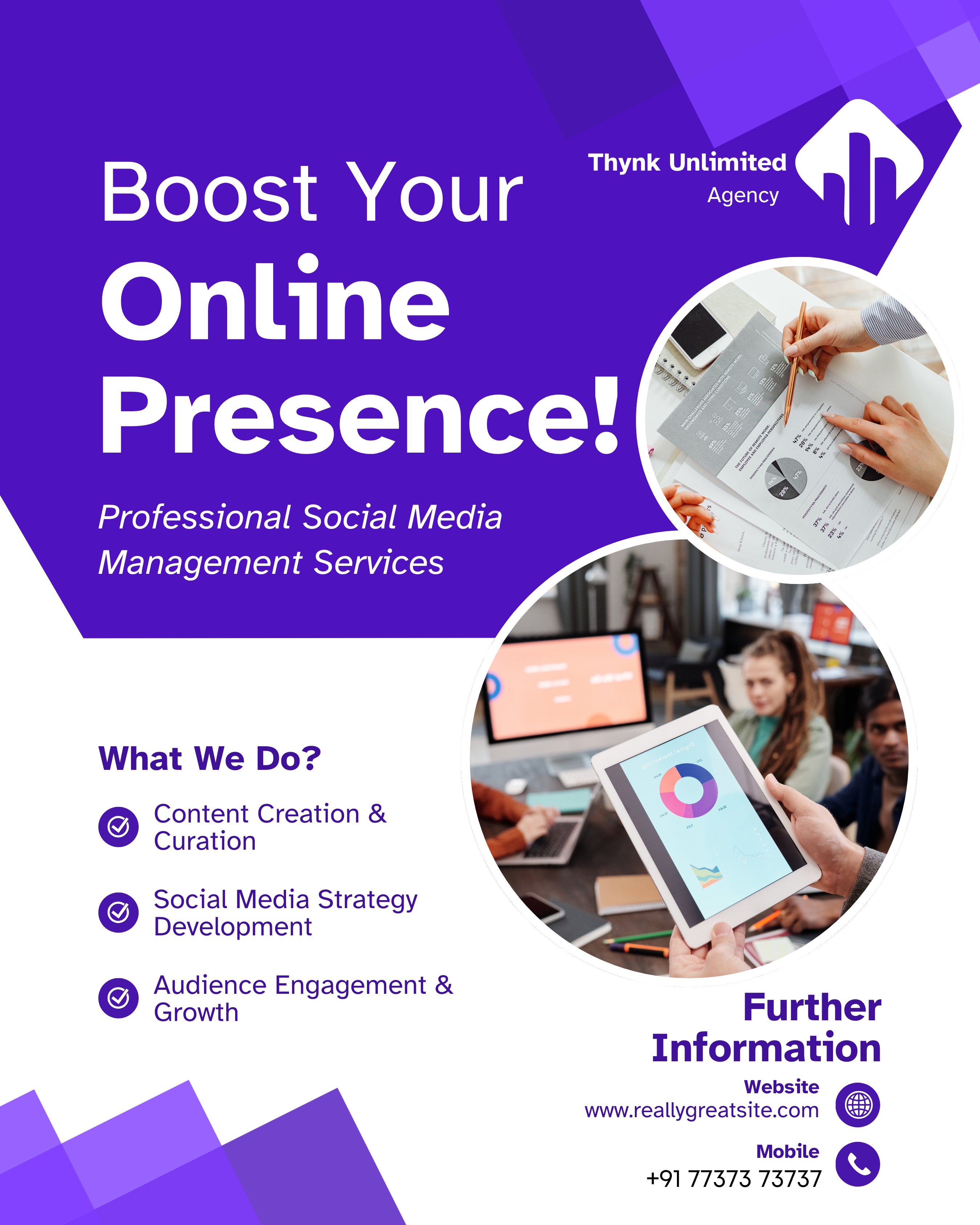 I will design social media graphics with engaging content and hashtags