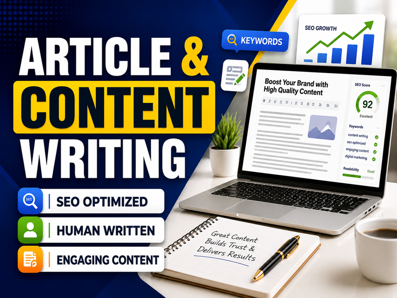 Professional SEO Article & Content Writing Servic...