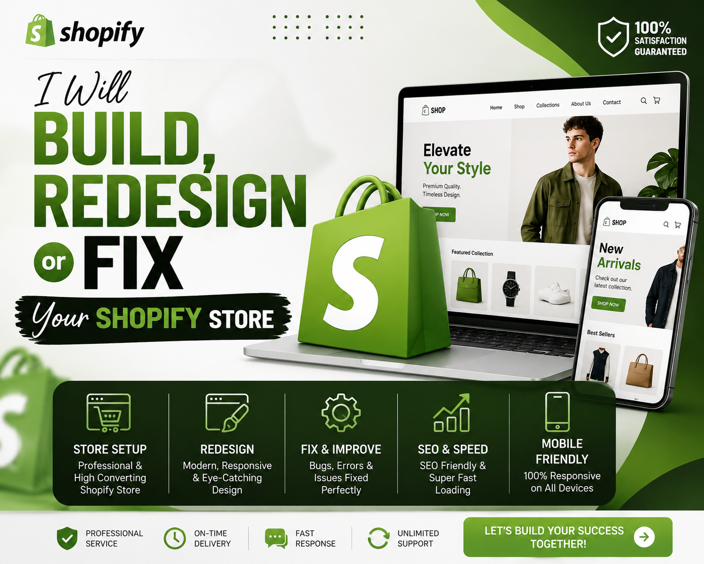 I Will Build, Redesign or Fix Your Shopify Store