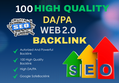 I Will Do 100 High-Authority Web 2.0 Dofollow SEO Backlinks to Improve Website Ranking