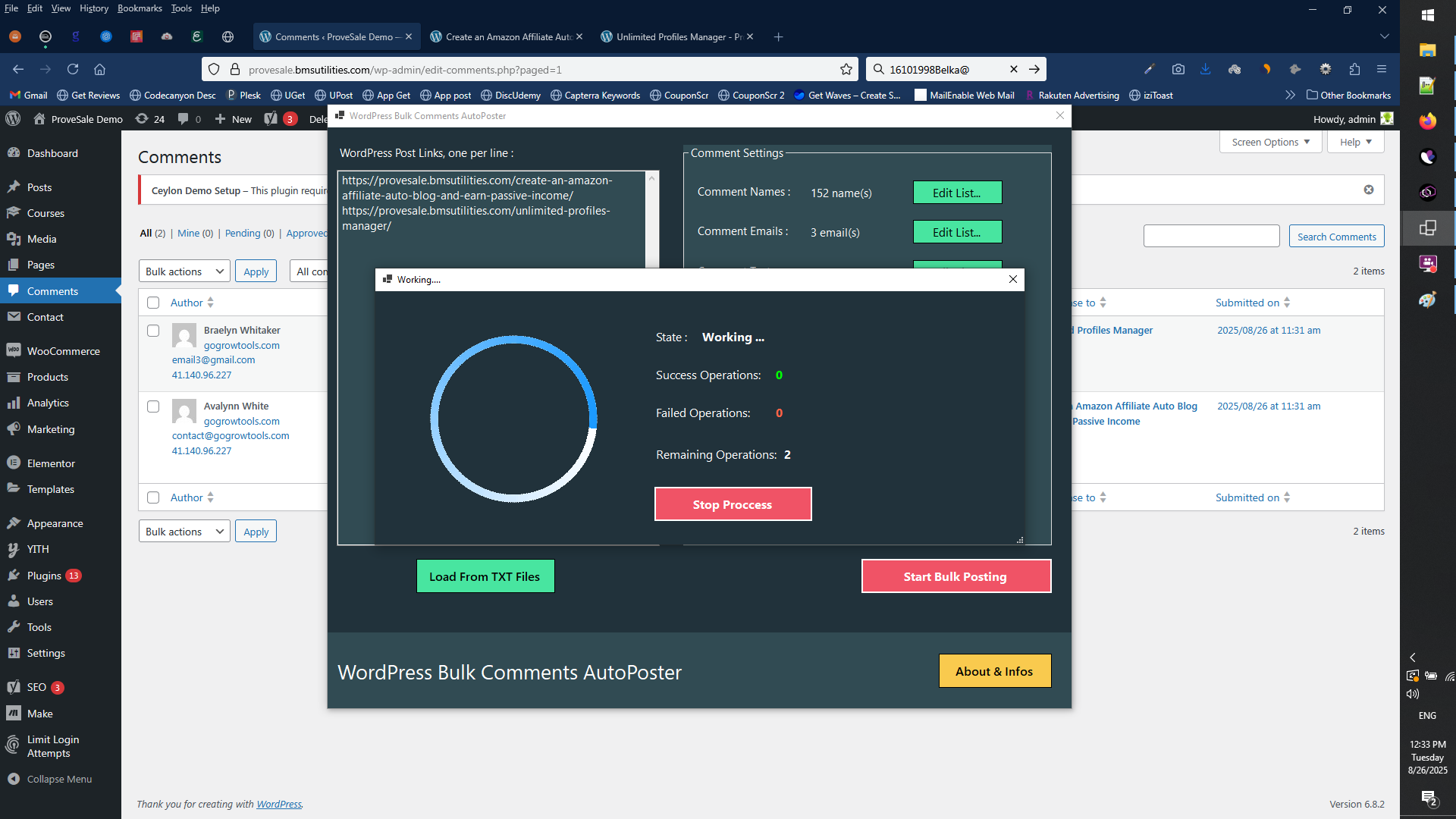 WordPress Comments AutoPoster - Create Unlimited WordPress Comments Backlinks 