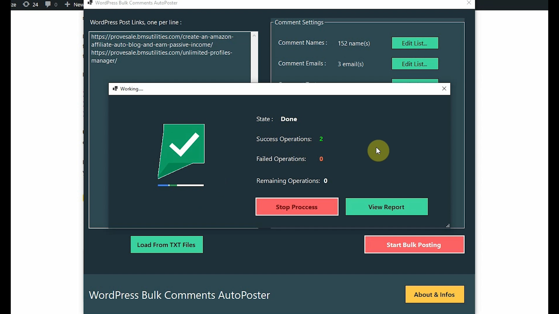 WordPress Comments AutoPoster - Create Unlimited WordPress Comments Backlinks 