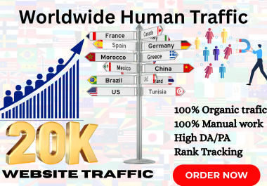 Get Worldwide Website Traffic 100% Real Human Visitors