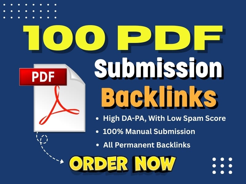 I will do 100 high quality PDF submission for SEO backlinks and Google ranking