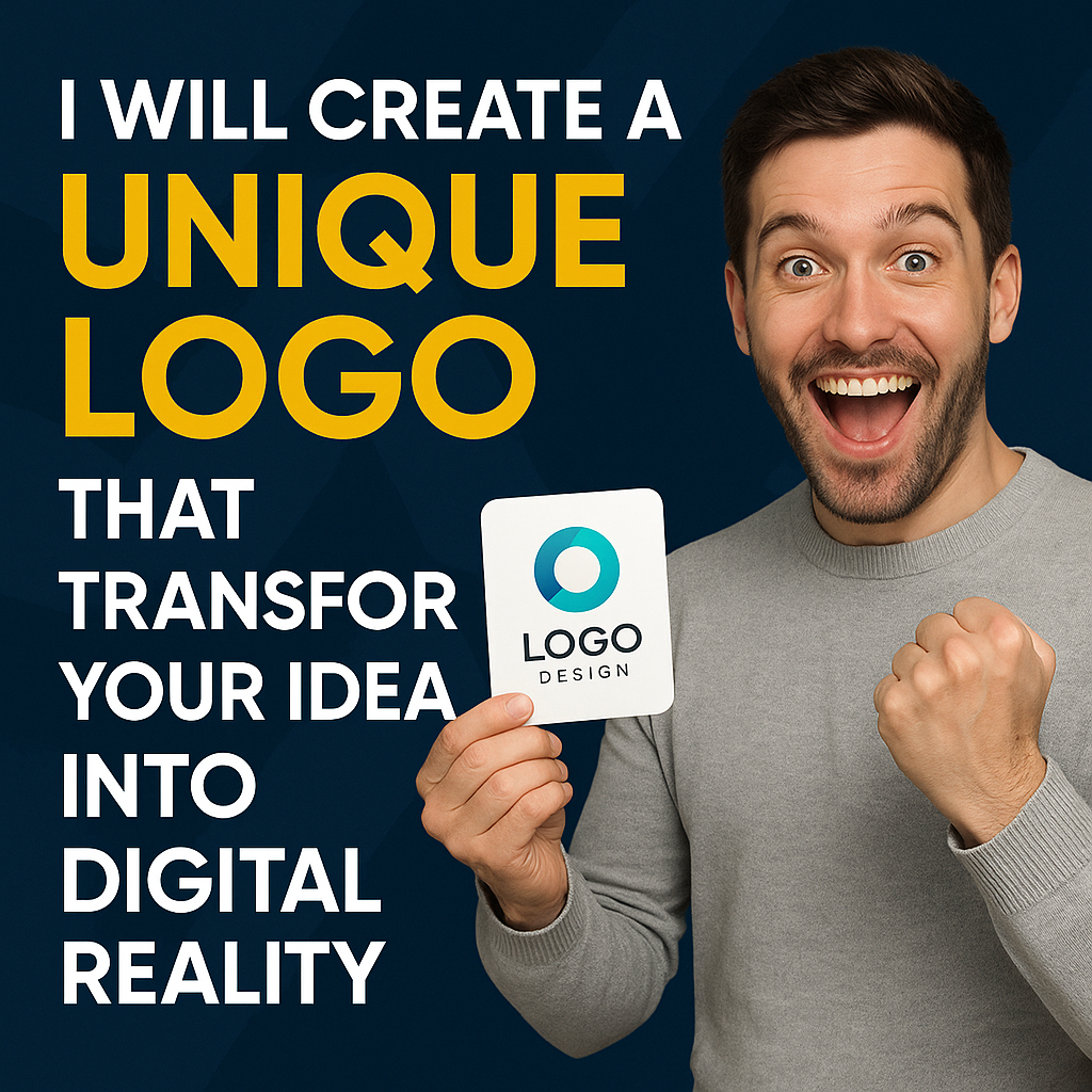 I will create a unique logo that transforms your idea into digital reality