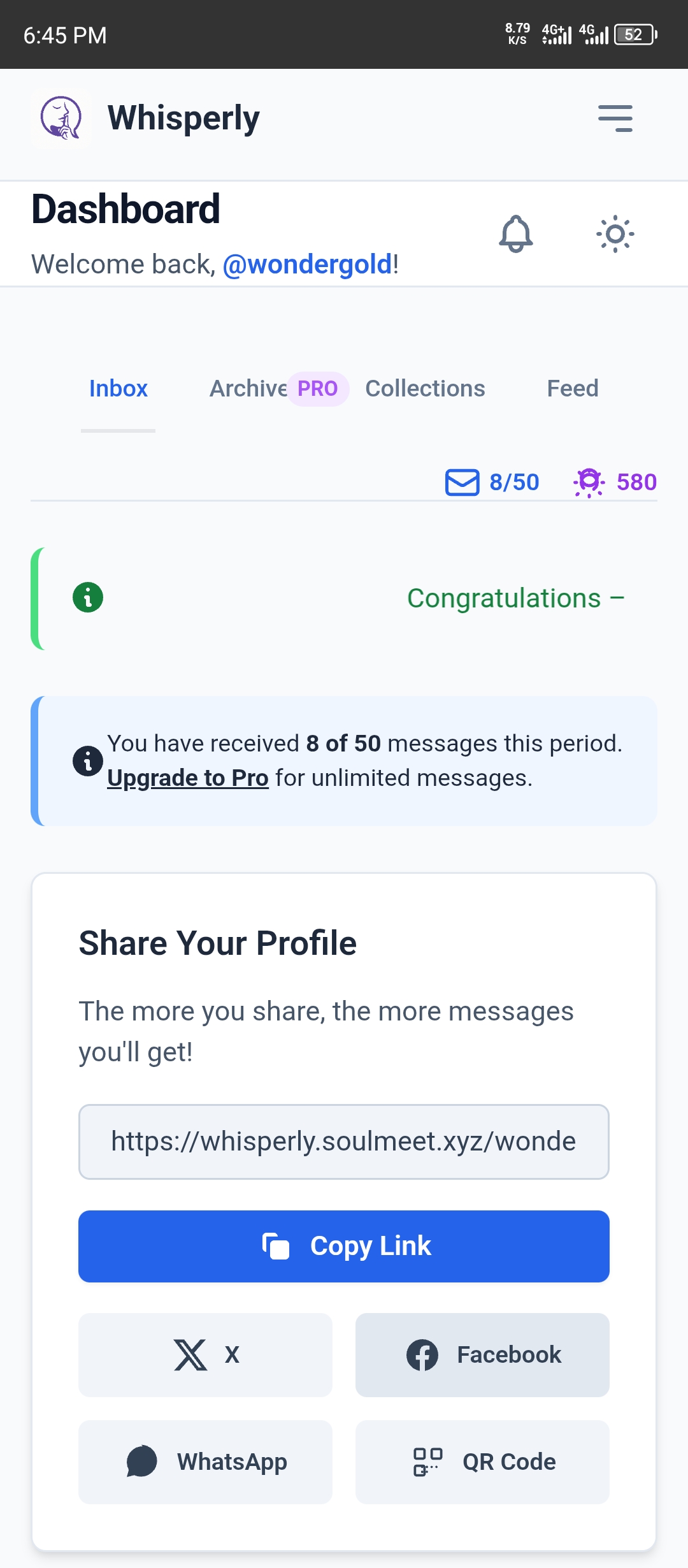 Whisperly, Anonymous Message PHP Script