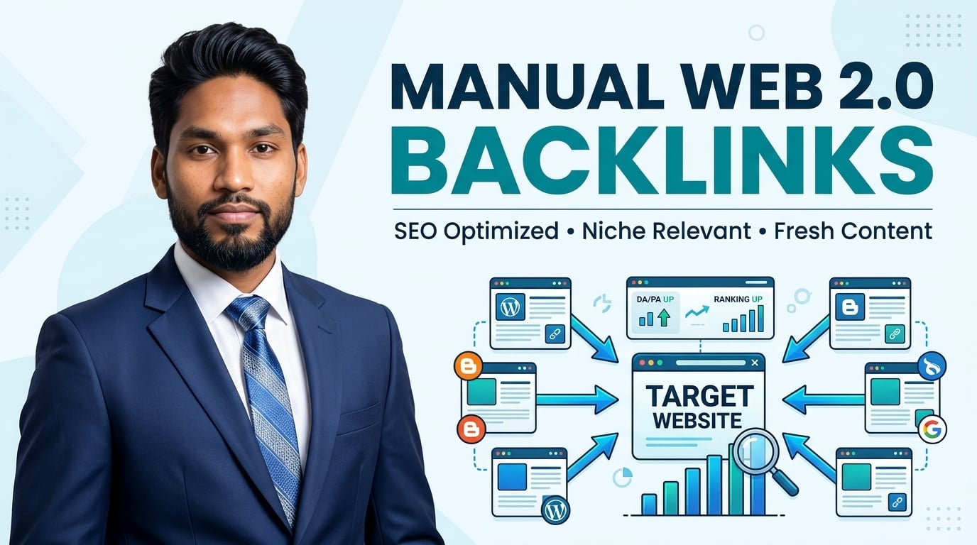 I Will Create High Quality Manual 100 Web 2.0 Backlinks with SEO Optimized Content