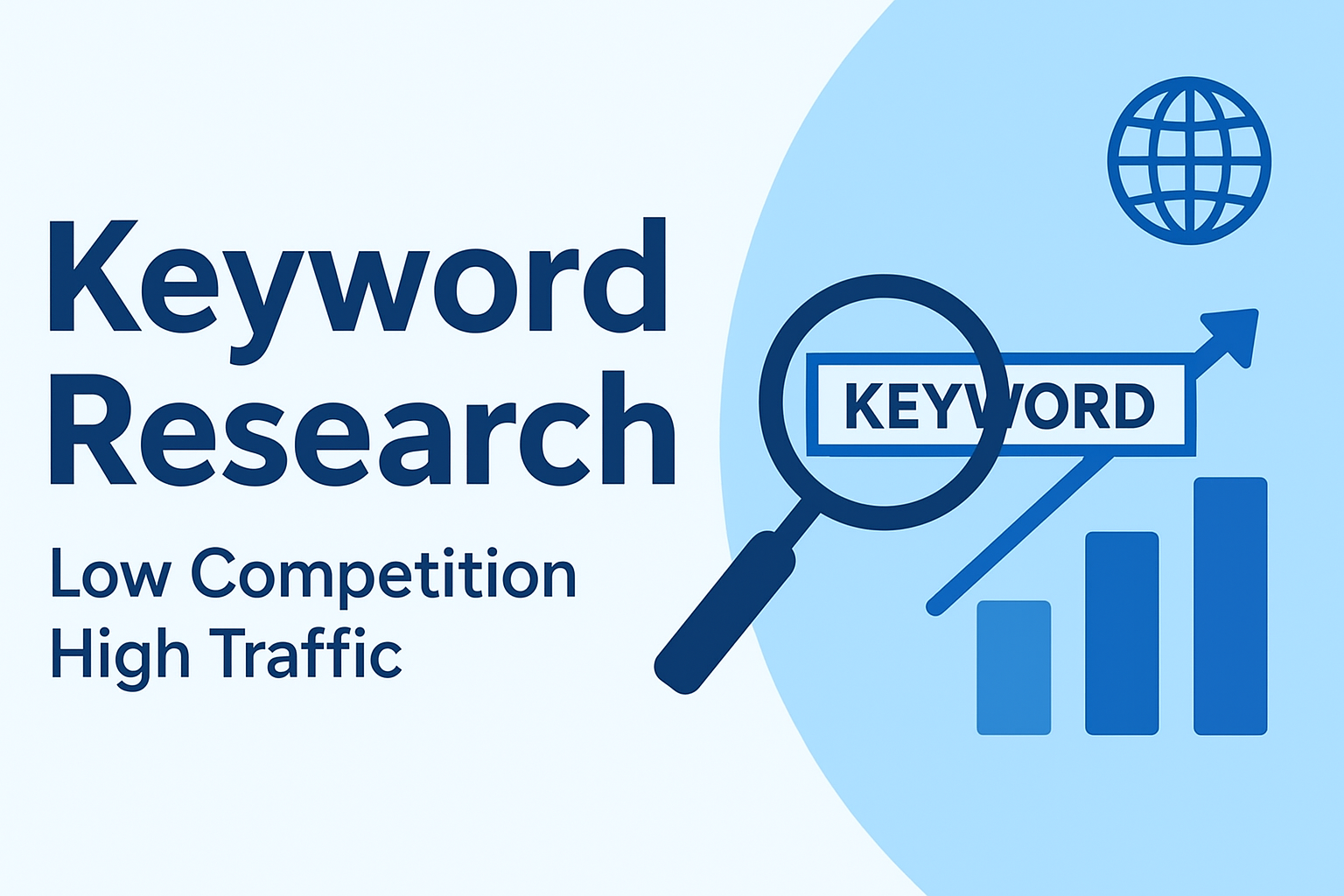 I will do detailed keyword research with low competition and high traffic keywords