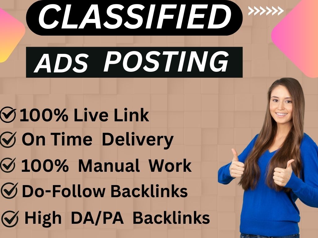 I Will Post Your 100 Classified Backlinks Ads on the ...