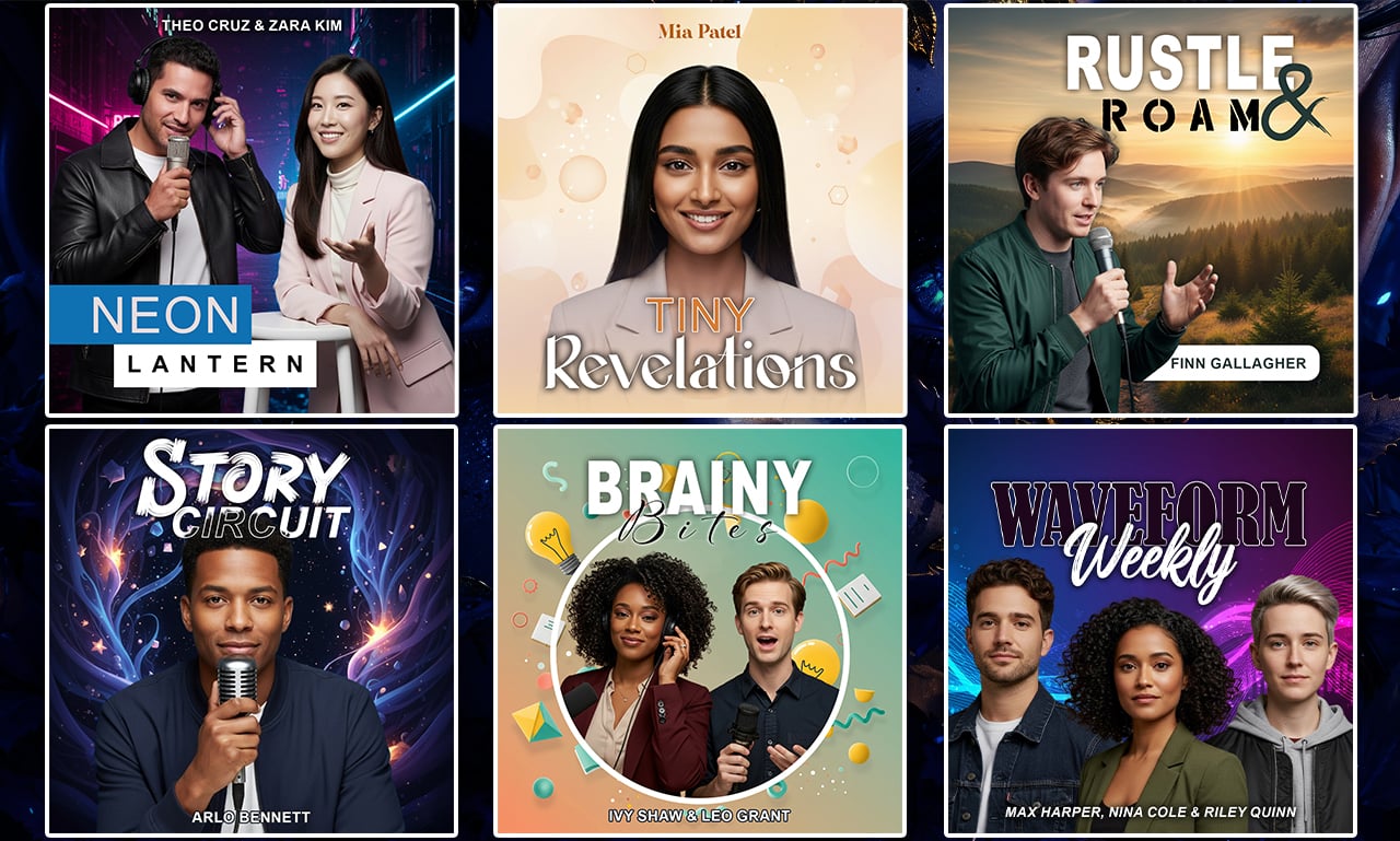 Design professional podcast cover art