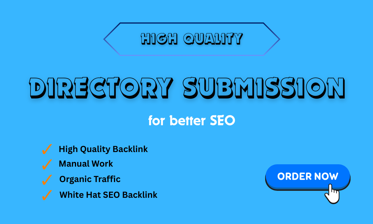I will do manual directory submission for backlinks and SEO