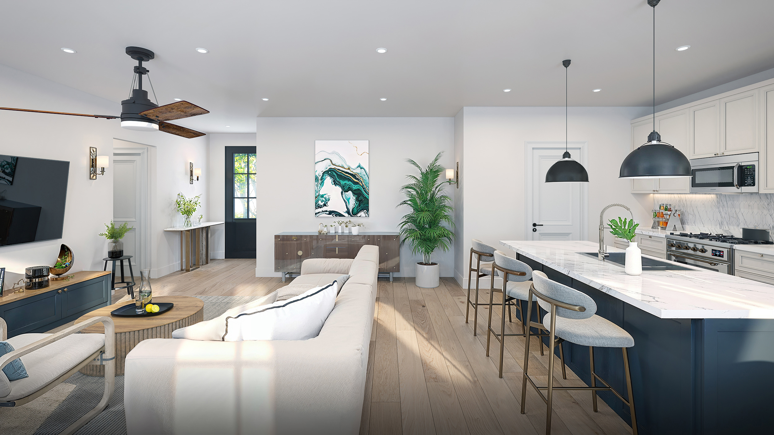 I will create high-quality 3D interior design and realistic rendering for your home or office