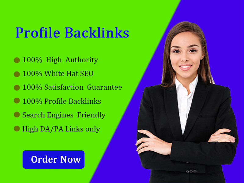I will Manually Create 100 Profile Backlinks With High Authority Site