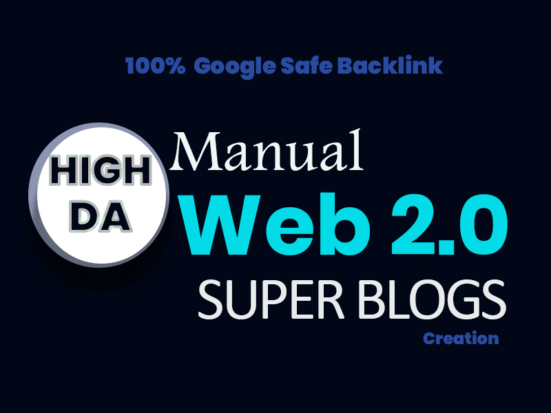 Create 50 Unique High Authority Web 2.0 Backlink To Linking Your Website With Google Index 