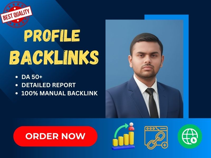 I will do profile backlinks high authority do follow link building