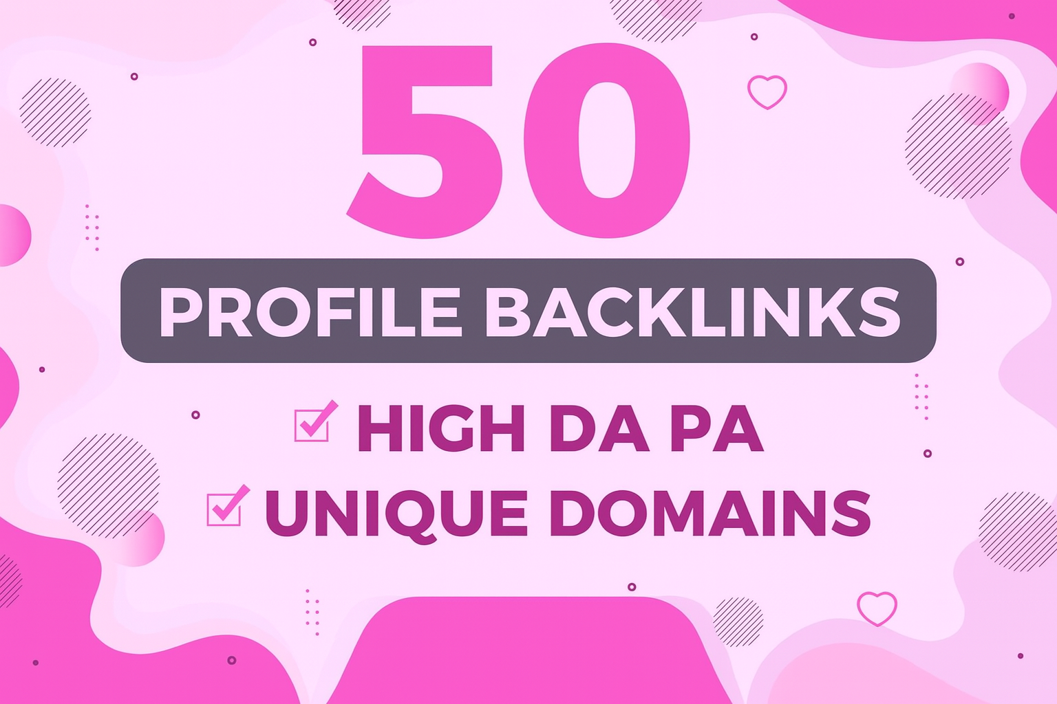 Get 50 High DA/PA Profile Backlinks for Higher Rankin...
