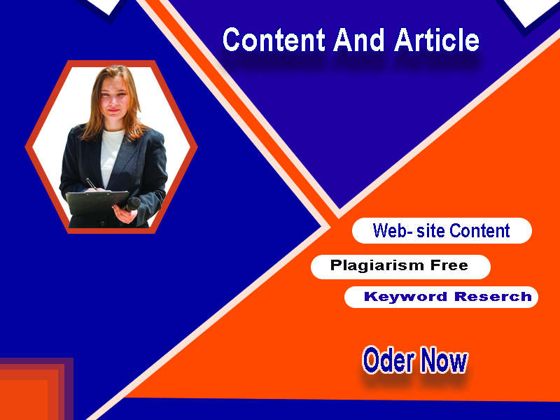 I will create unique and well-researched content and ...