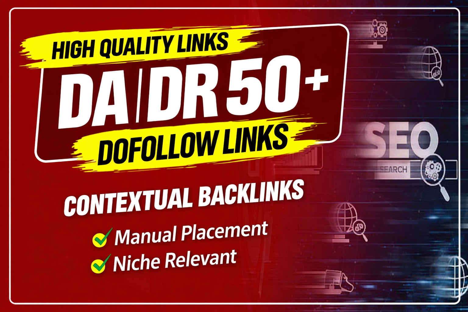 100 Exclusive DA/DR 50+ INDEX Permanent Dofollow Backlinks Skyrocket Your Website Ranking