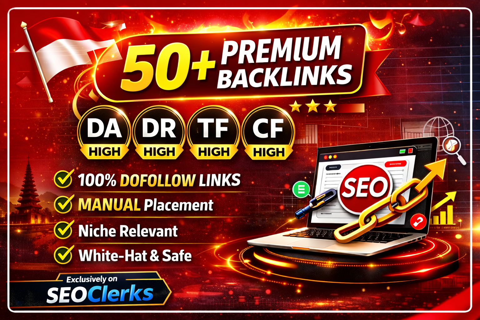 50 Exclusive DR 50 TO 70+ INDEX Permanent Dofollow Backlinks Skyrocket Your Website