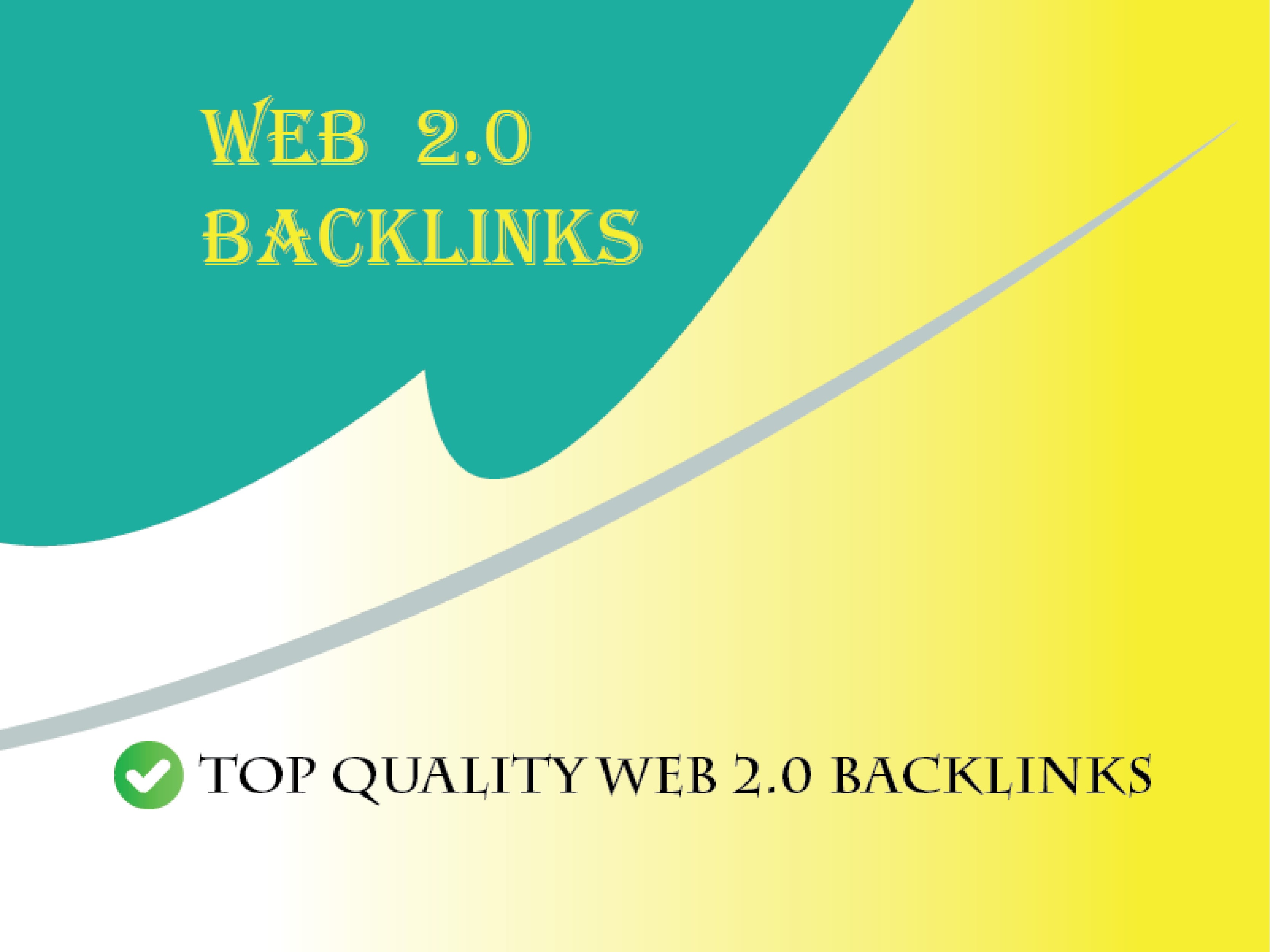 I will create top quality web 2.0 backlinks to boost your website ranking 