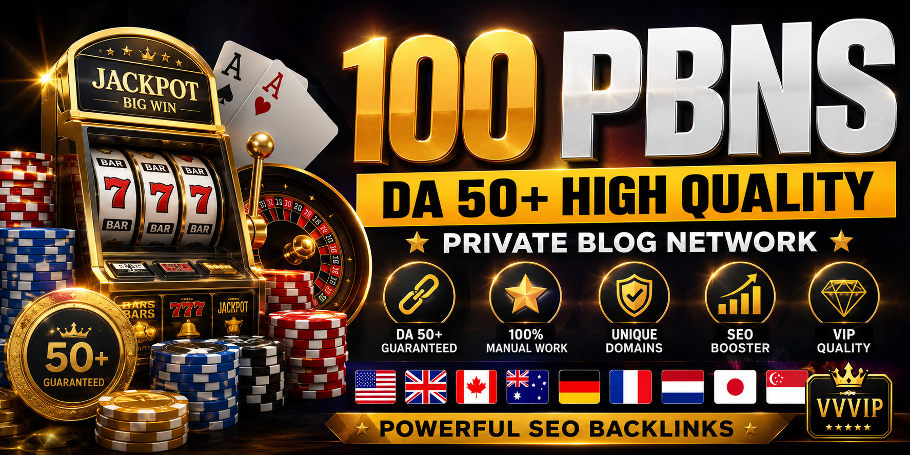 100 High DA 50+ PBN Backlinks unique and clean domains