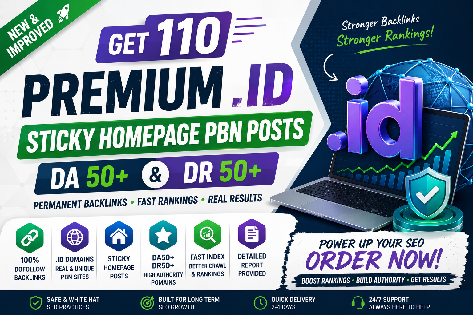 Build 110 Premium .ID Sticky Homepage PBN Posts DA50+ DR50+ Dofollow Backlinks