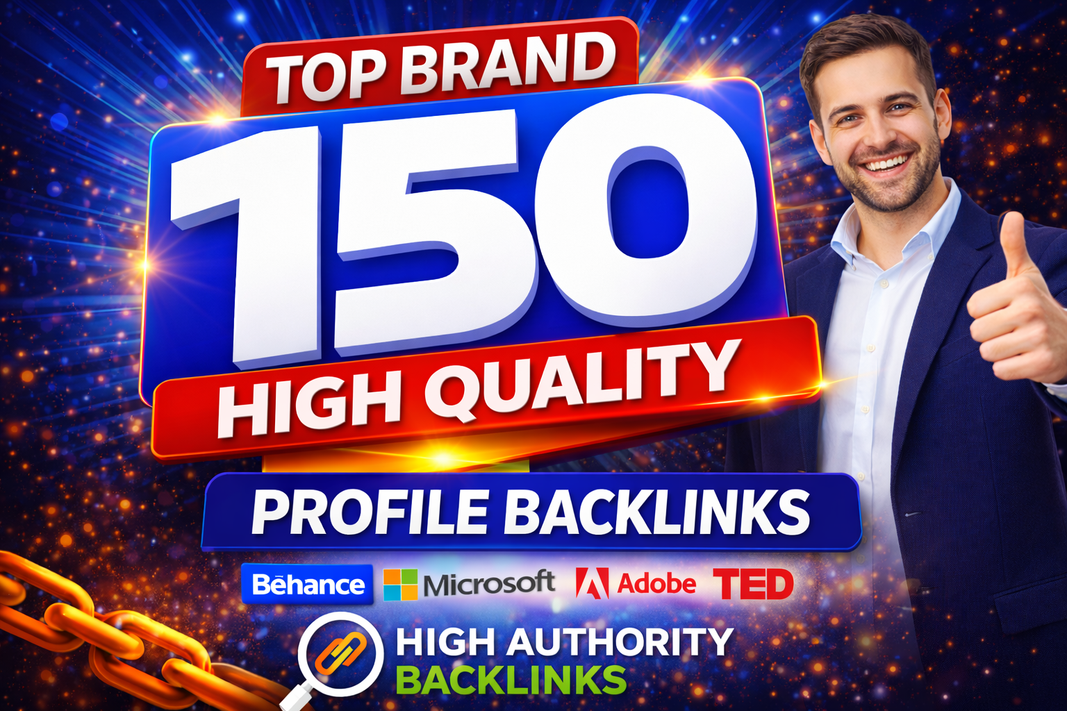 I Will Do High Quality 150+ Profile Backlinks for SEO...