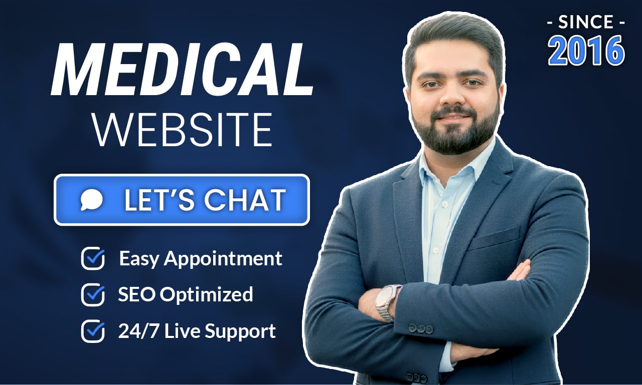 Develop any Healthcare, Medical or Dental Website with SEO & Appointment System