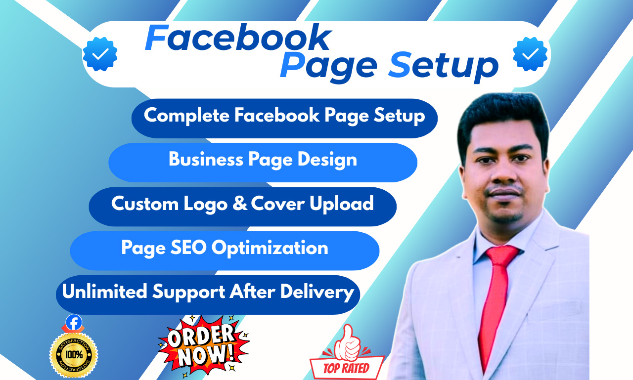 I will design and setup a professional business Page for brand growth