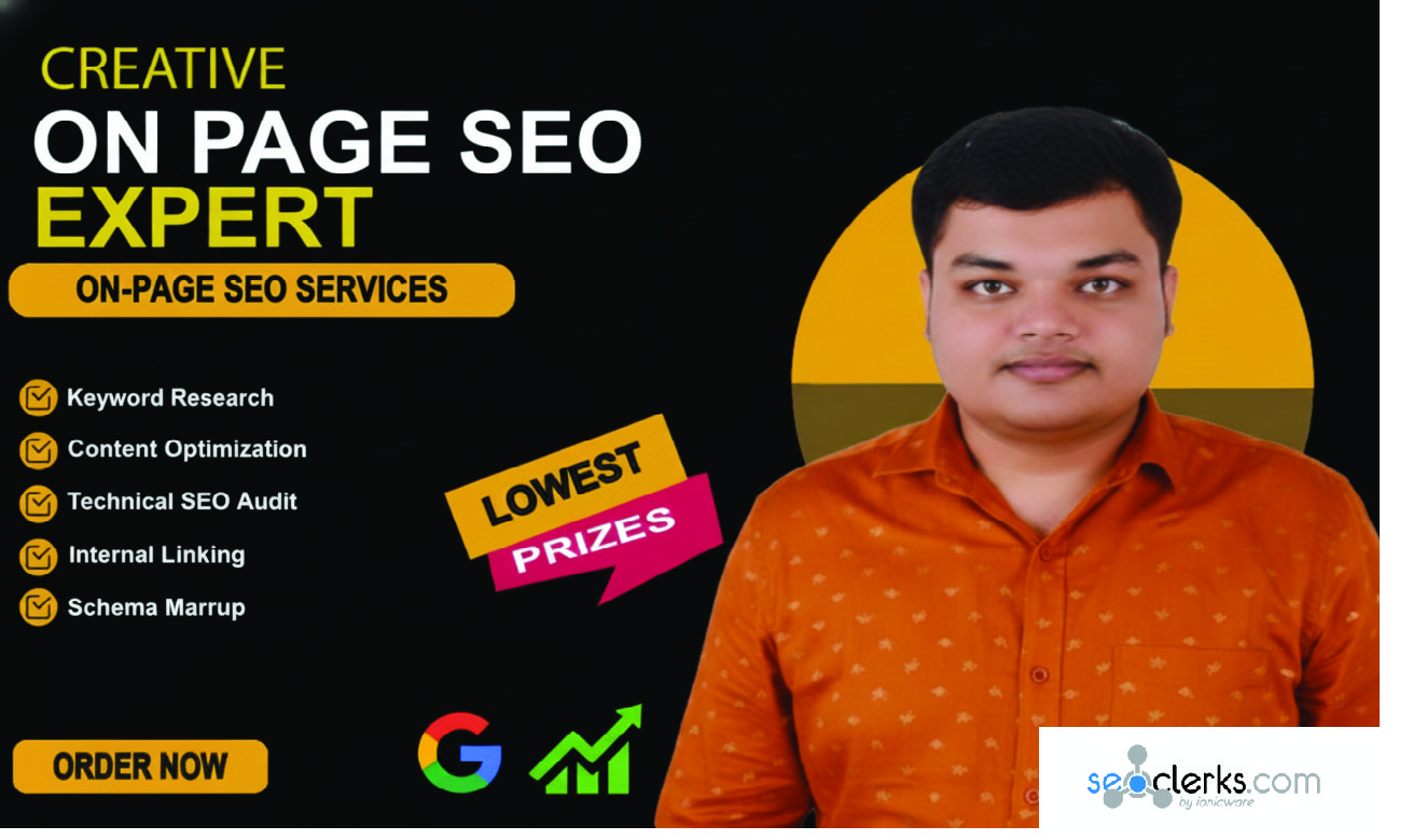 I will do on page seo and complete all parts 