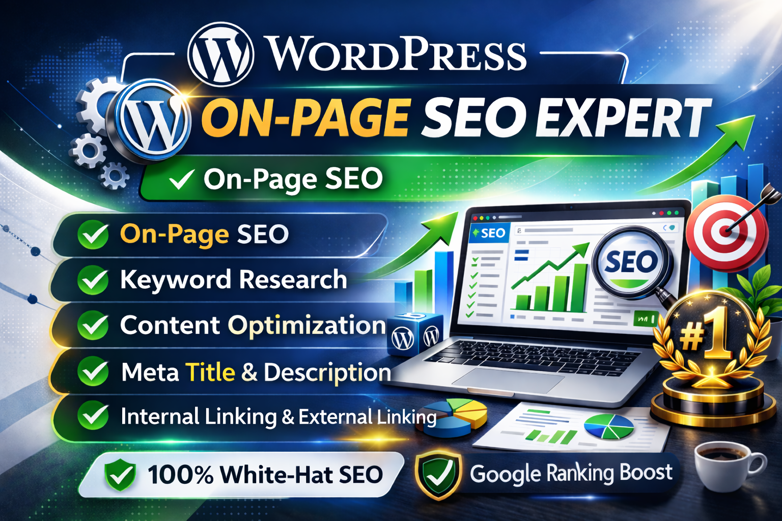 I Will Do Professional WordPress On-Page SEO Optimization for Higher Google Ranking