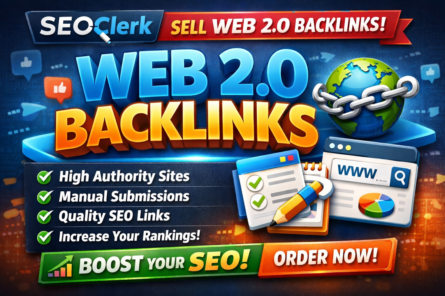 I will create high authority Web 2.0 backlinks to boost your Google rankings